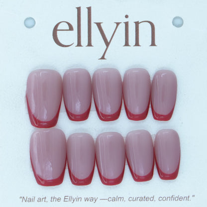 CORAL RED | PLAIN FRENCH | B17