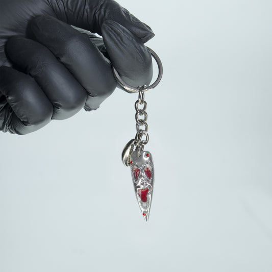 Crimson Scream Keychain