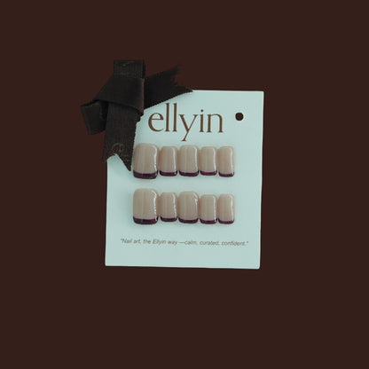 DARK CHERRY | PLAIN FRENCH -B2