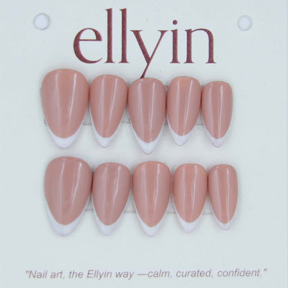 BROWN & WHITE | PLAIN  FRENCH- B7