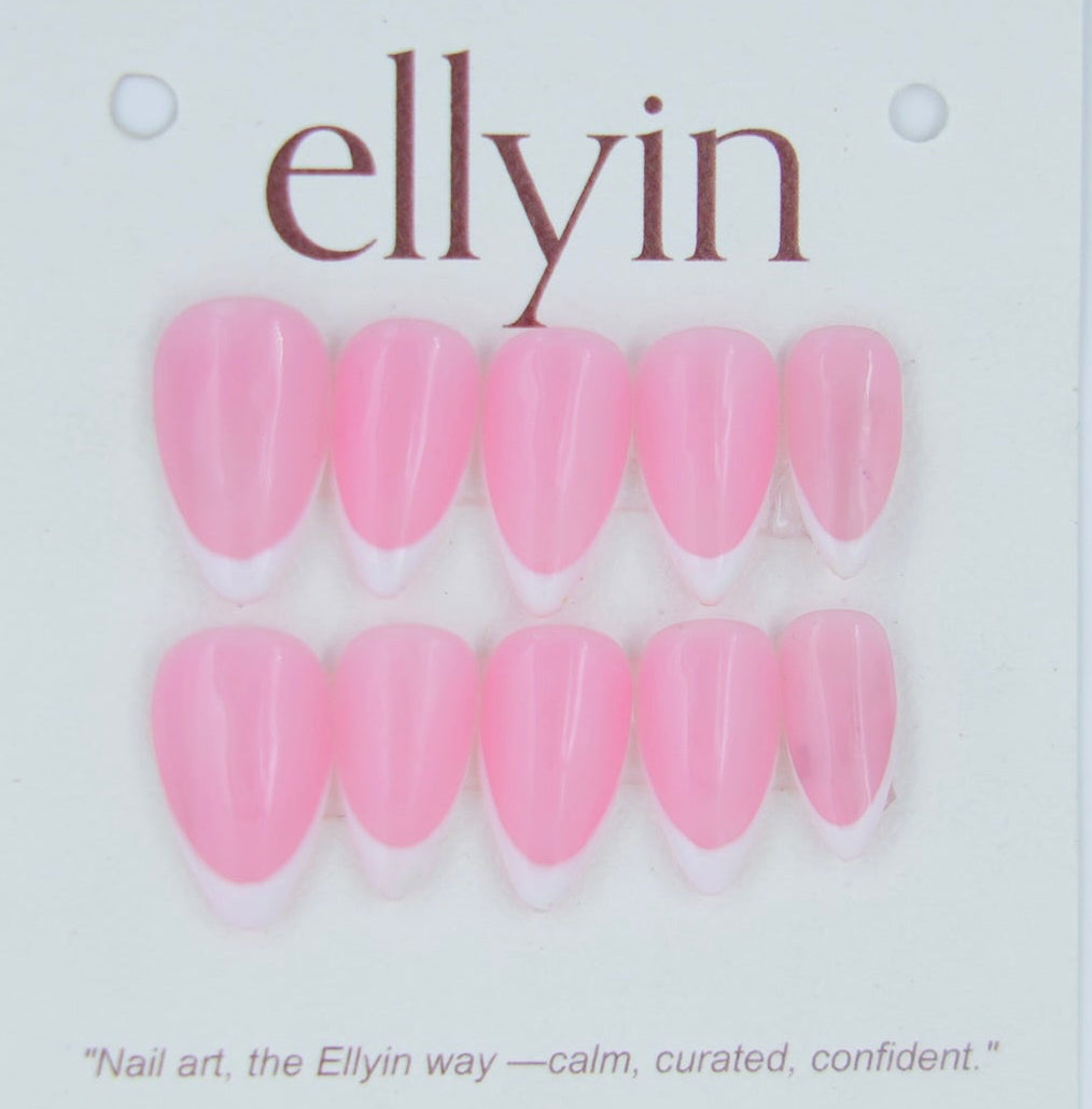 WHITE & PINK | PLAIN FRENCH-B6