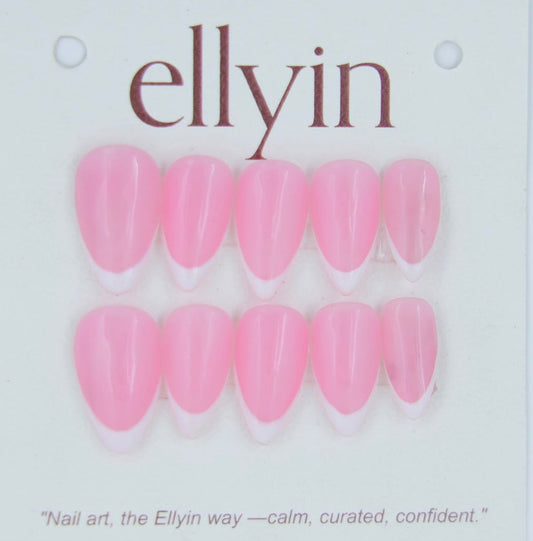 WHITE & PINK | PLAIN FRENCH-B6