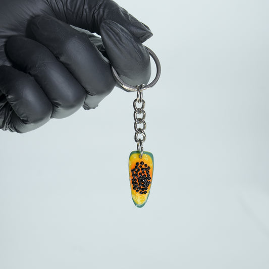 Papaya Paradise Keychain