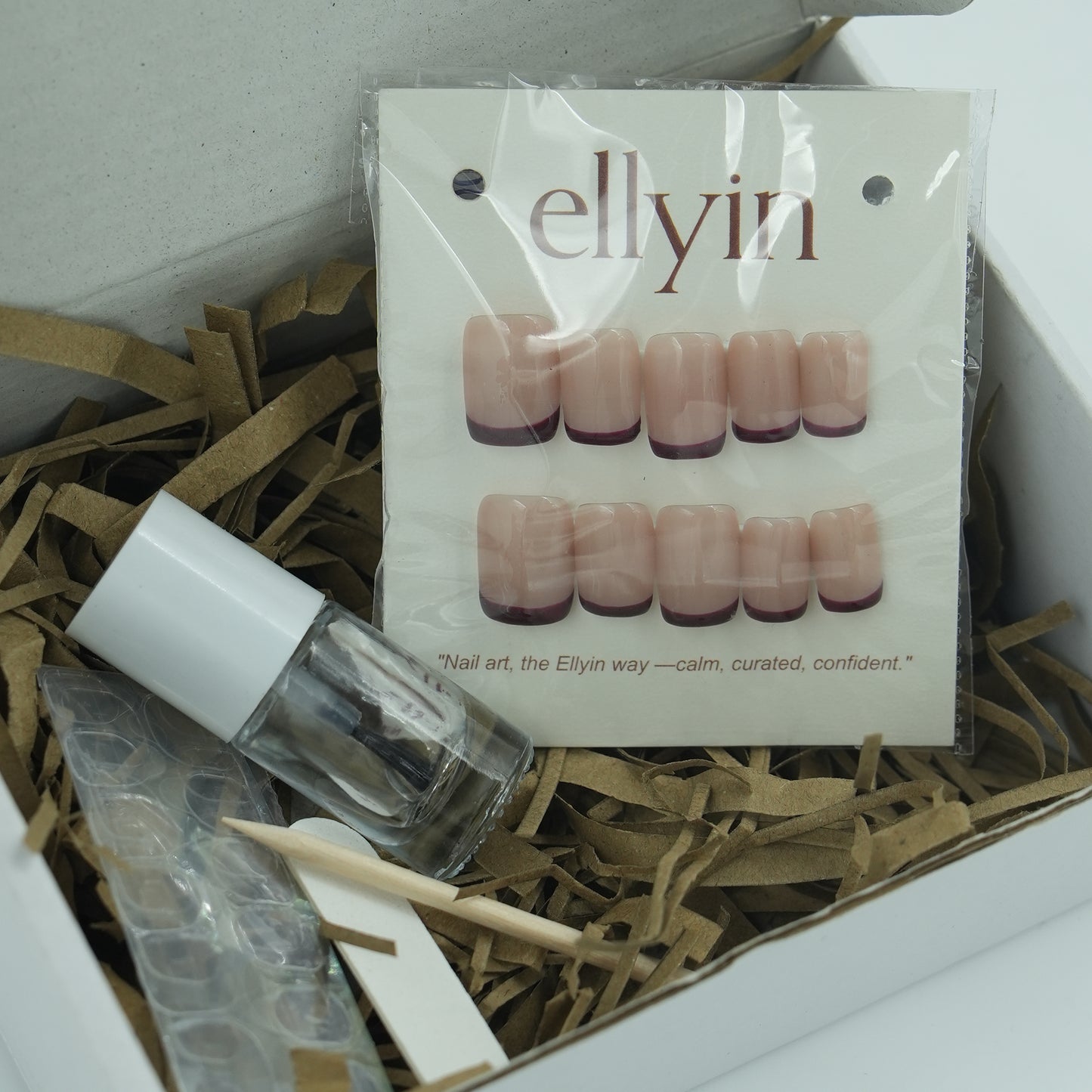 DARK CHERRY | PLAIN FRENCH -B2