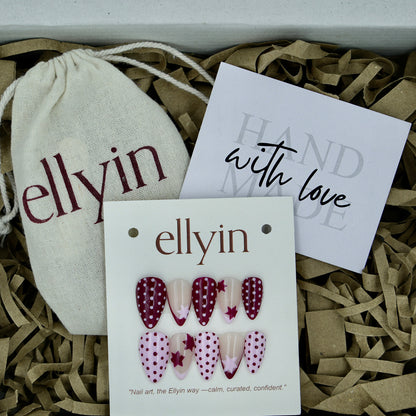 MAROON STARS & POLKA | POLKA | M9